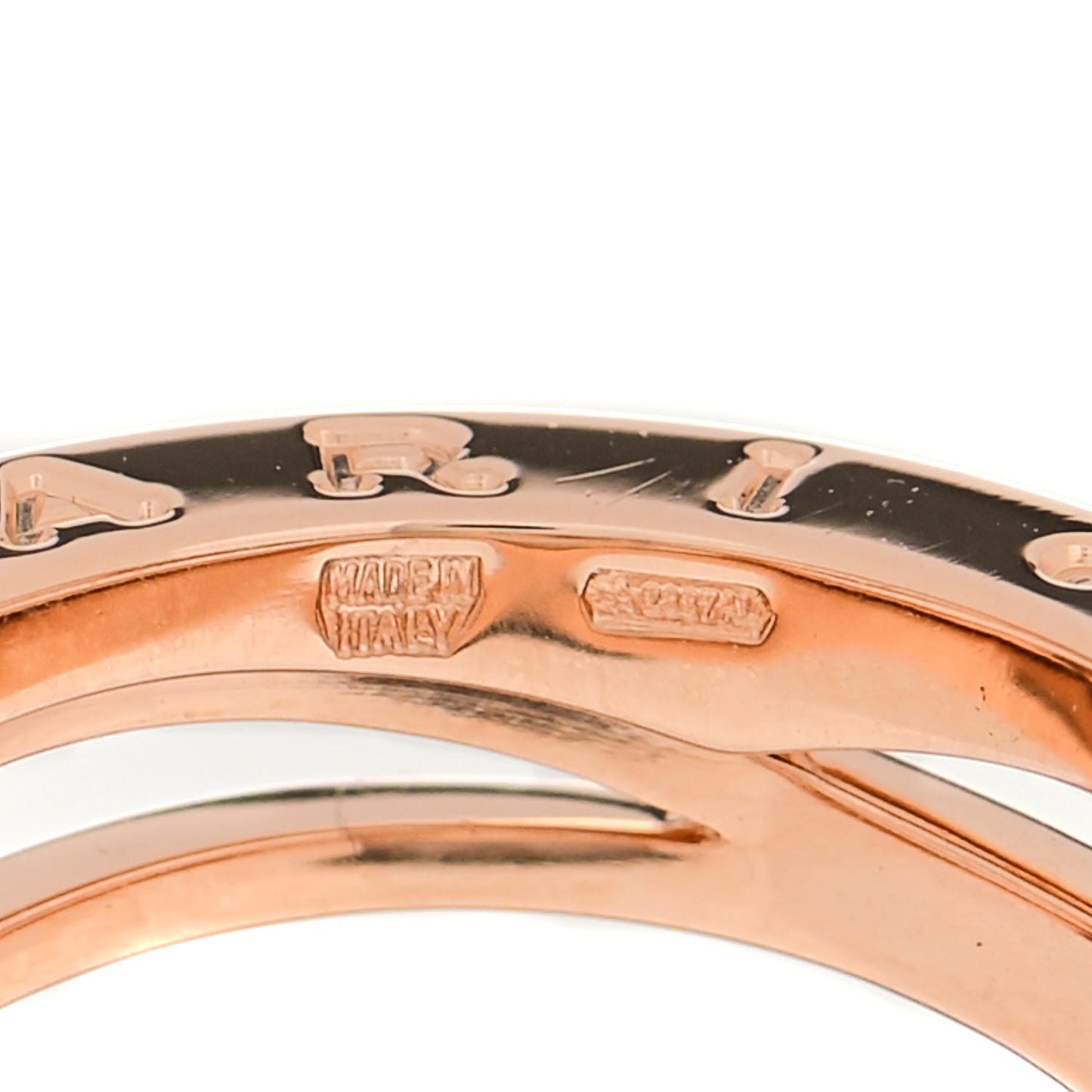18K Rose Gold B.Zero1 Legend Three-Band Ring 53 6.5
