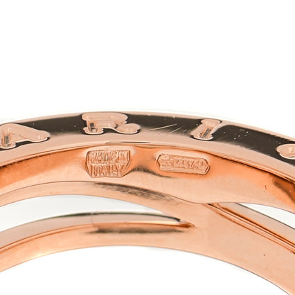 Bulgari 18K Rose Gold B.Zero1 Legend Three-Band Ring 53 6.5 7 of 7