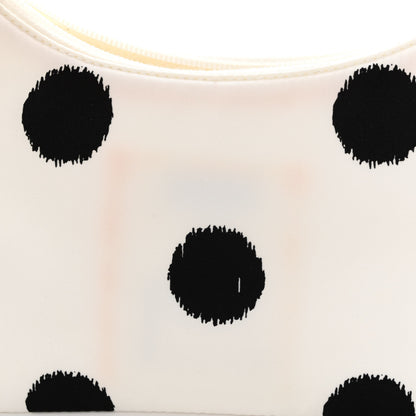 Prada Tessuto Nylon Polka-Dot Mini Re-Edition 2000 Bag White Black 13 of 13