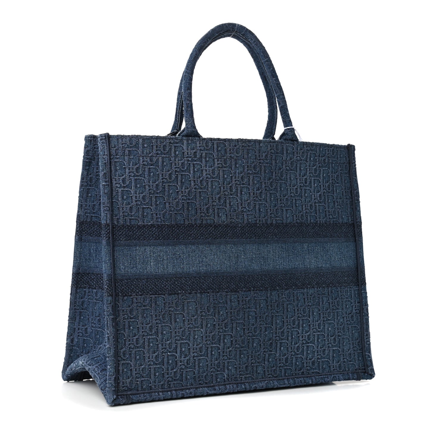 Oblique Denim Book Tote Denim Blue