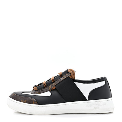 Louis Vuitton Monogram Calfskin Lous Sneakers 37 Black 1 of 9