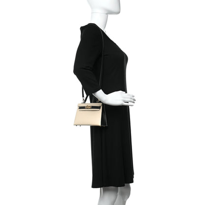 Hermes Epsom Mini Horseshoe Kelly Sellier 20 Nata Black 2 of 9