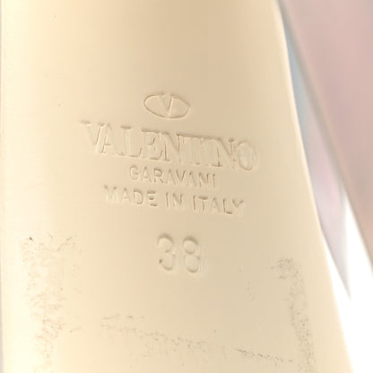 Valentino Garavani Metallic Tan-Go 55/155mm Platform Pumps 38 Silver 8 of 9