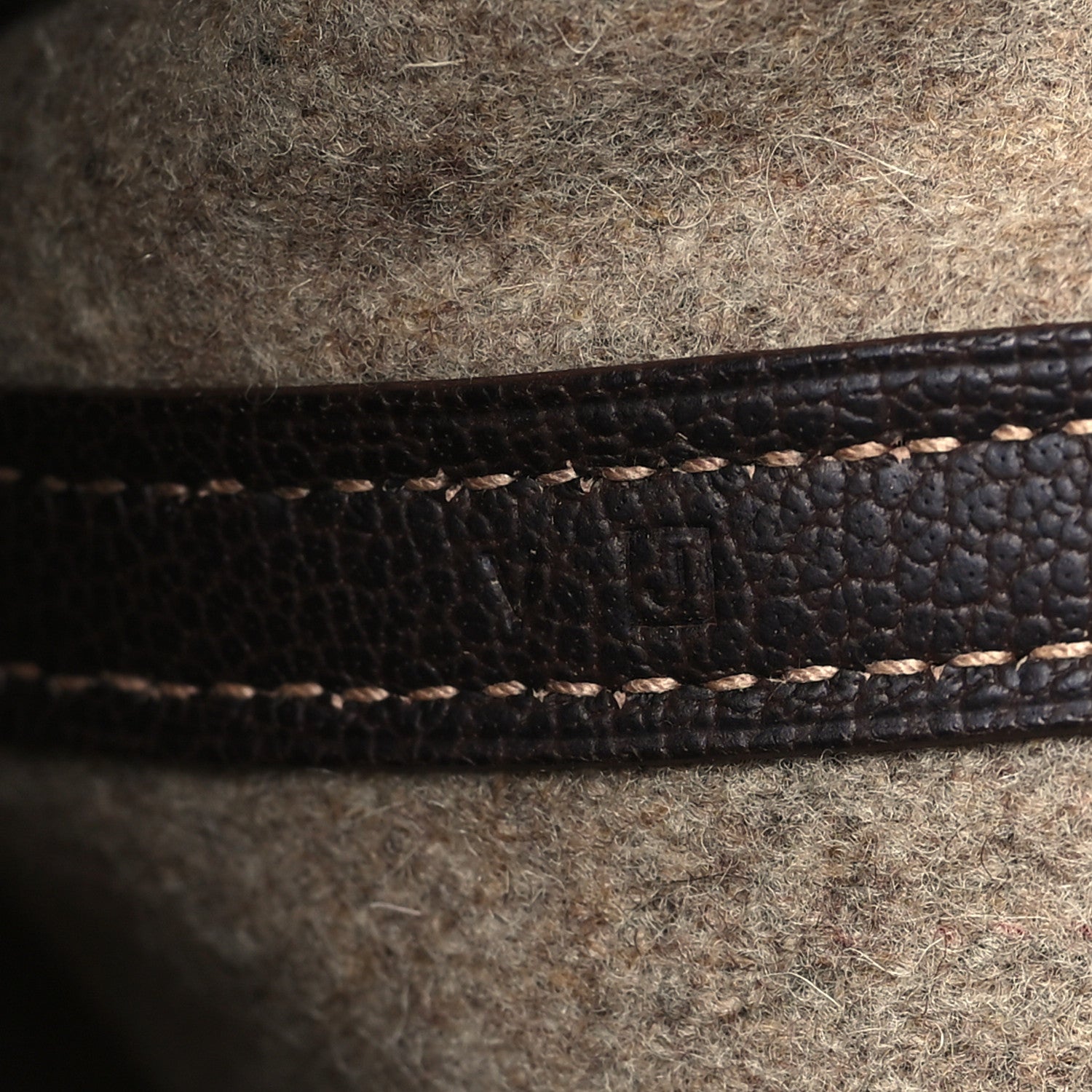 Hermes Wool Ribbed Negonda Vertical Garden Party Marron Fonce 6 of 8
