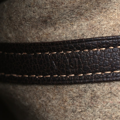 Hermes Wool Ribbed Negonda Vertical Garden Party Marron Fonce 6 of 8