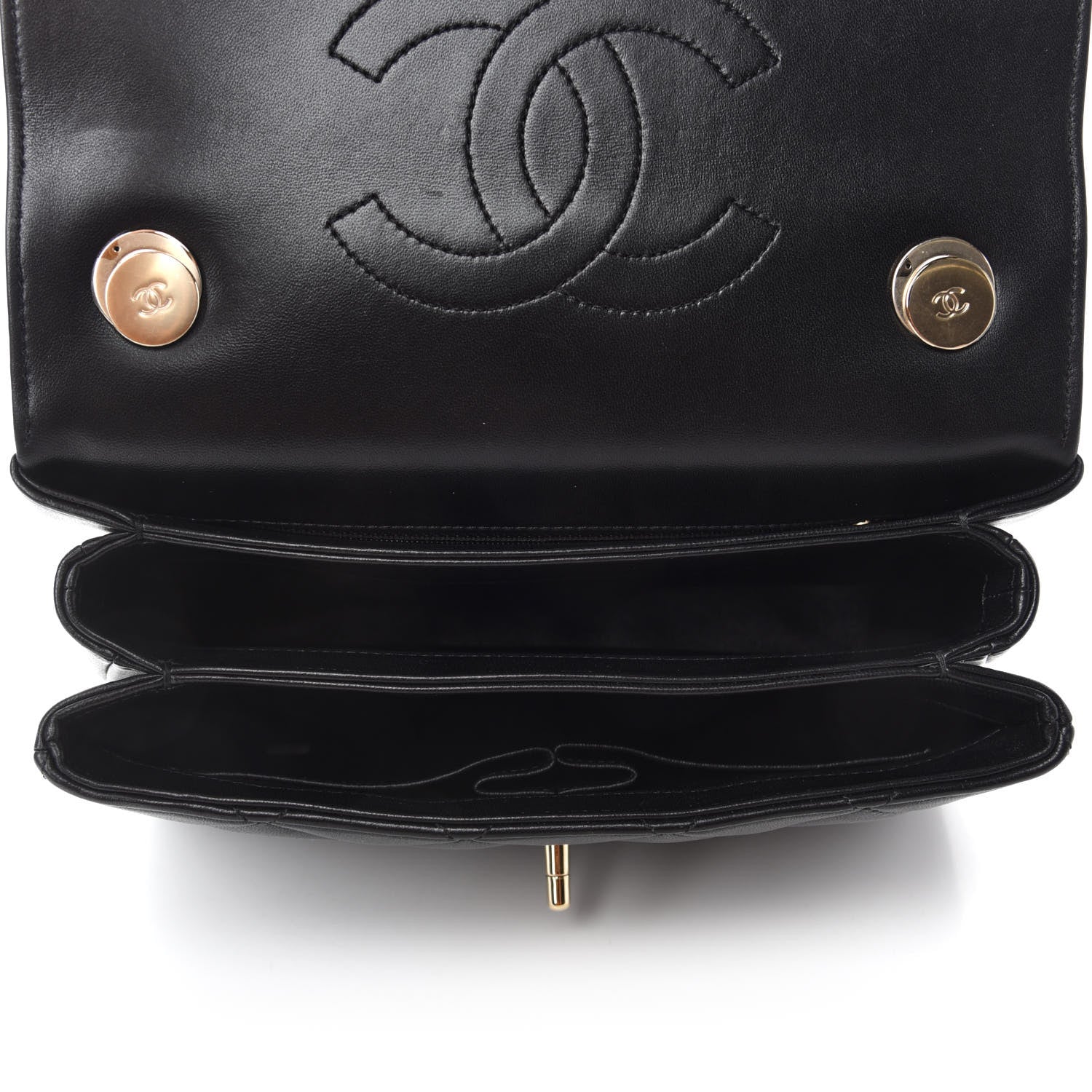 Chanel Lambskin Quilted Small Trendy CC Dual Handle Flap Bag Black 5 of 11
