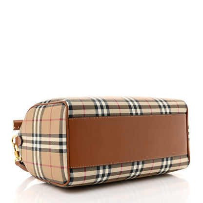 Burberry Horseferry Check Medium Bowling Bag Tan 4 of 10