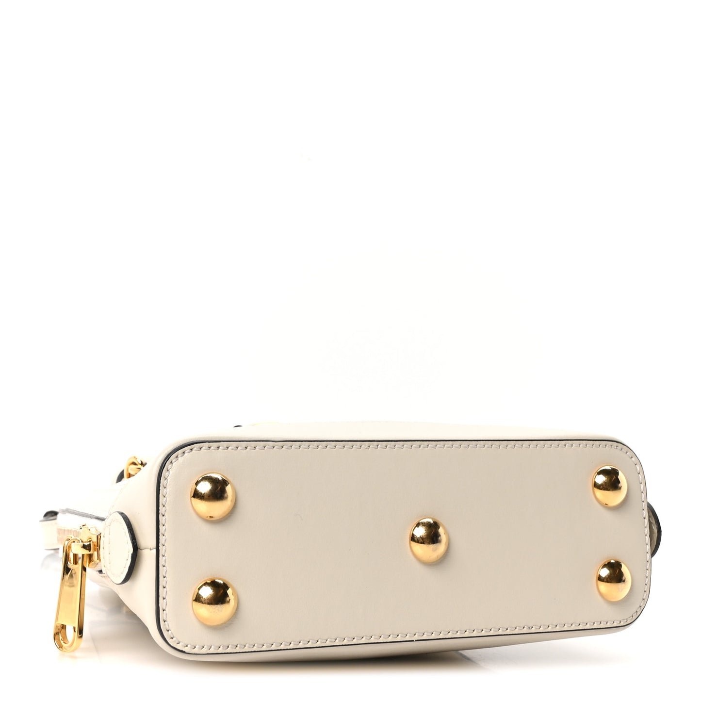 Boarded Plutone Calfskin Mini Horsebit 1955 Top Handle Bag Mystic White