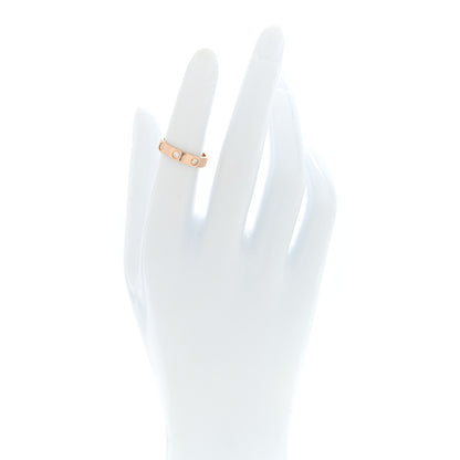 Cartier 18K Pink Gold 8 Diamond 4mm LOVE Wedding Band Ring 49 5 2 of 5