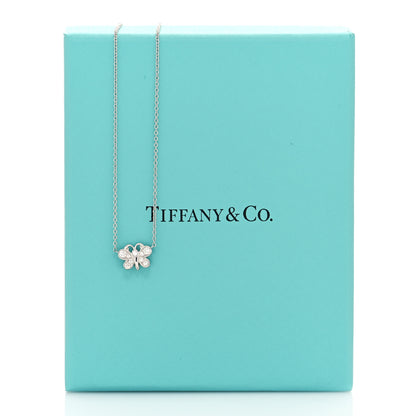 Tiffany Platinum Diamond Small Enchant Butterfly Pendant Necklace 5 of 5