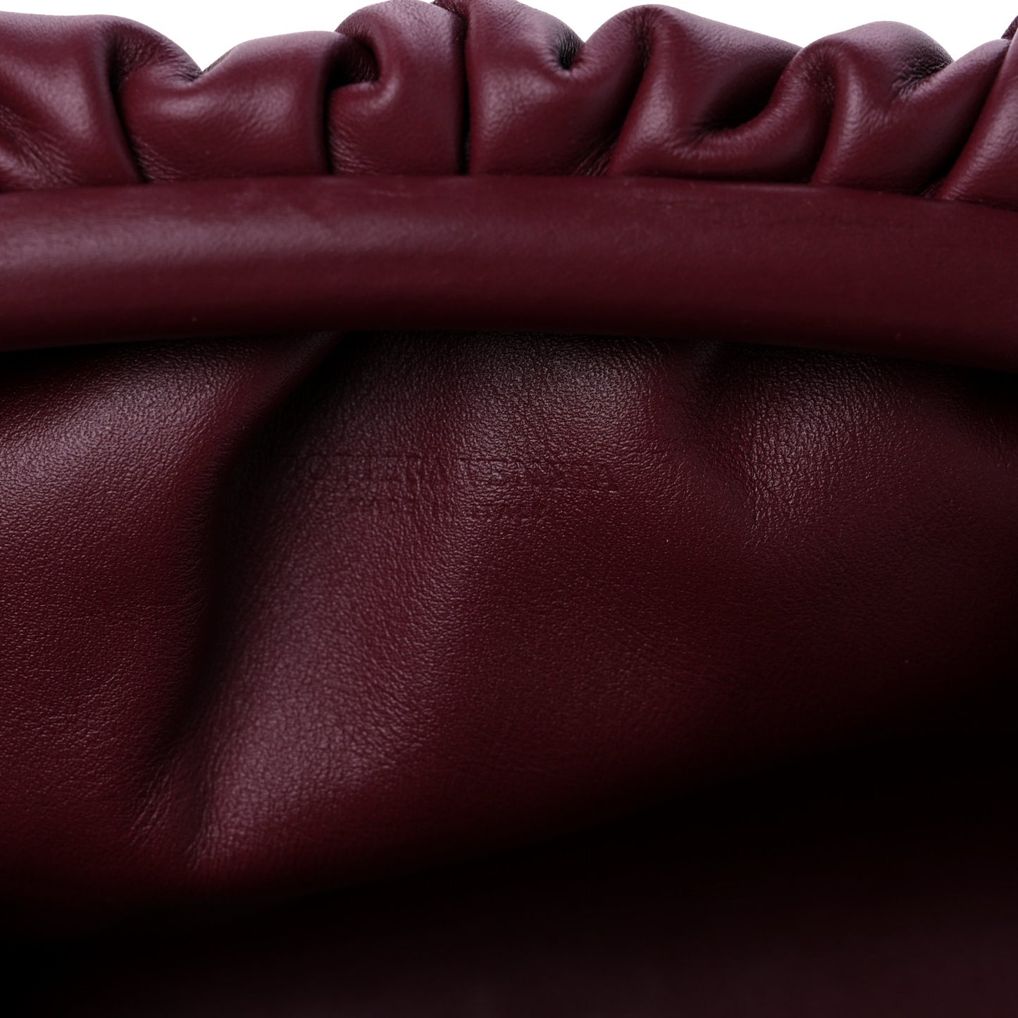 Butter Calfskin The Mini Pouch Bordeaux