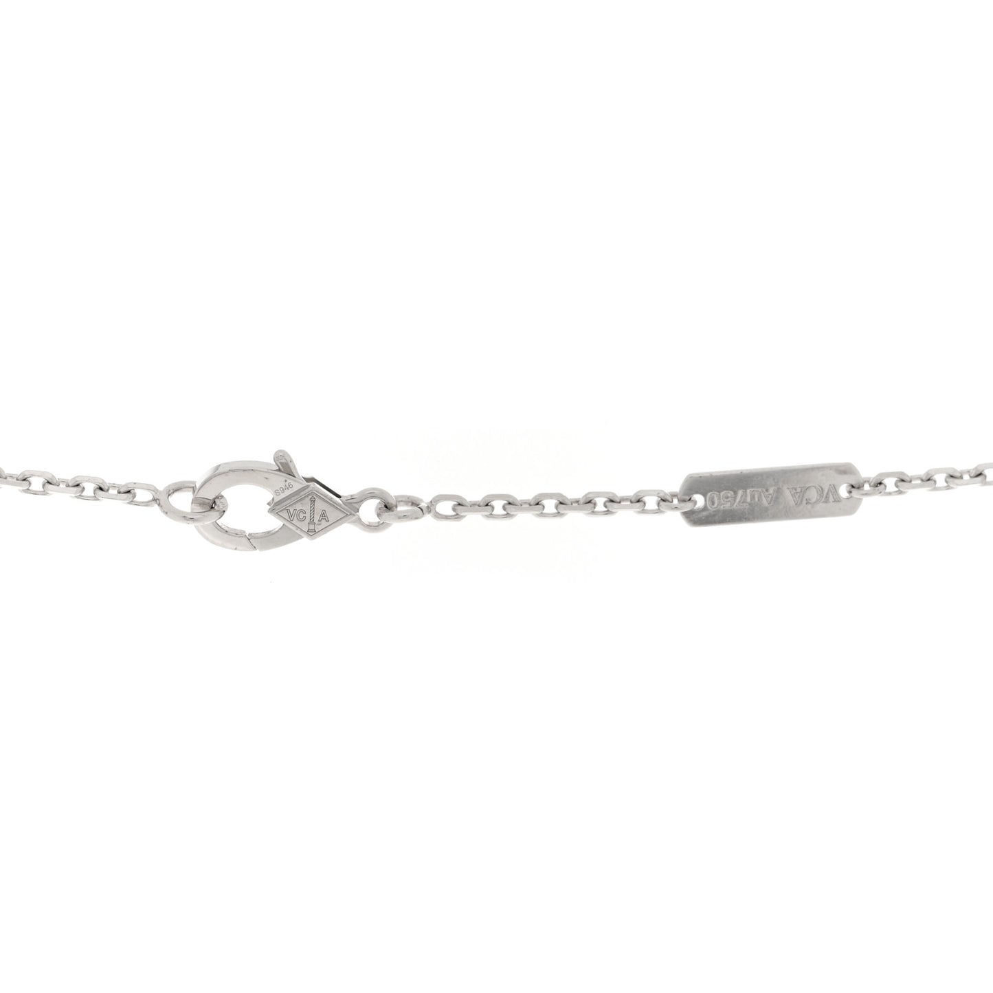 18K White Gold Diamond Large Frivole Pendant Necklace