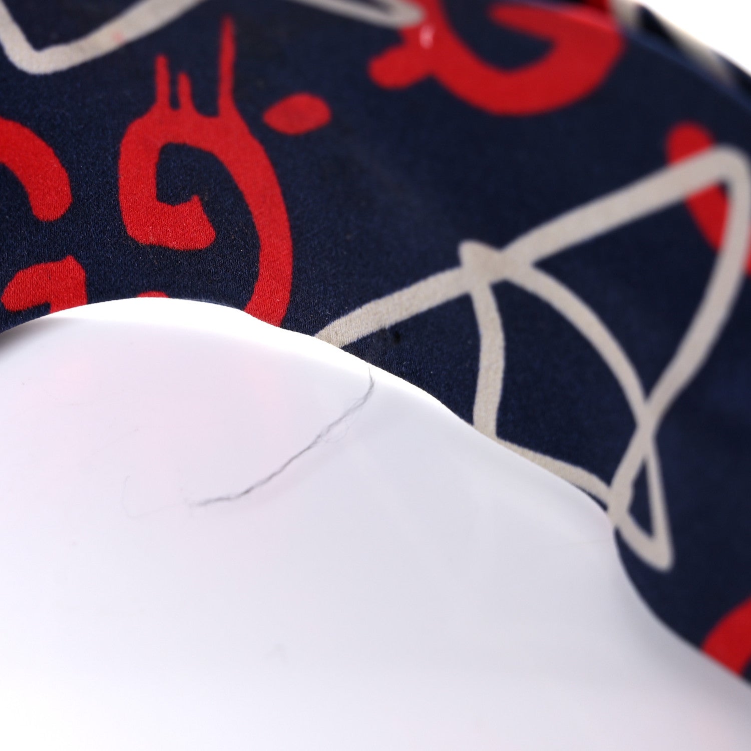 Gucci Silk GucciGhost Stars Print Duchesse Headband Sapphire Red 6 of 8