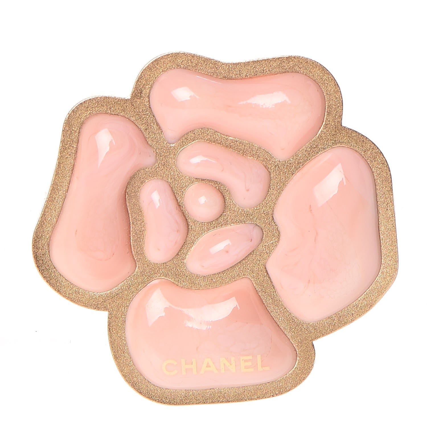 Chanel Enamel Camellia Brooch Pink 1 of 4