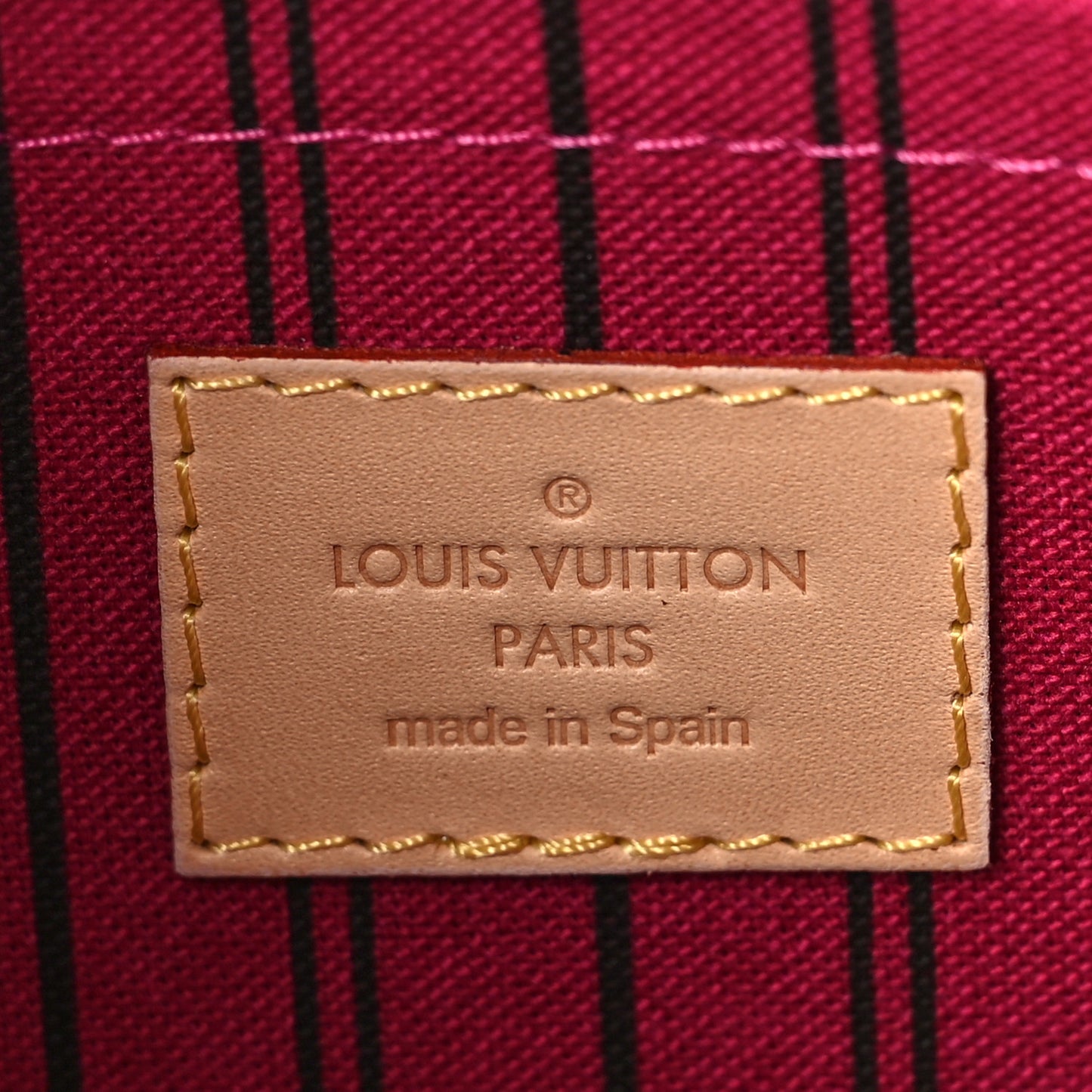 Monogram Neverfull MM GM Pochette Fuchsia