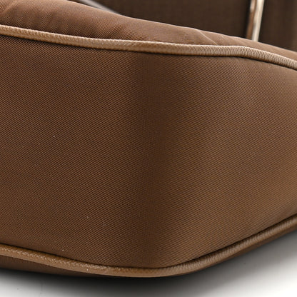 Prada Tessuto Nylon Saffiano Re-Edition 2005 Shoulder Bag Cacao 10 of 11