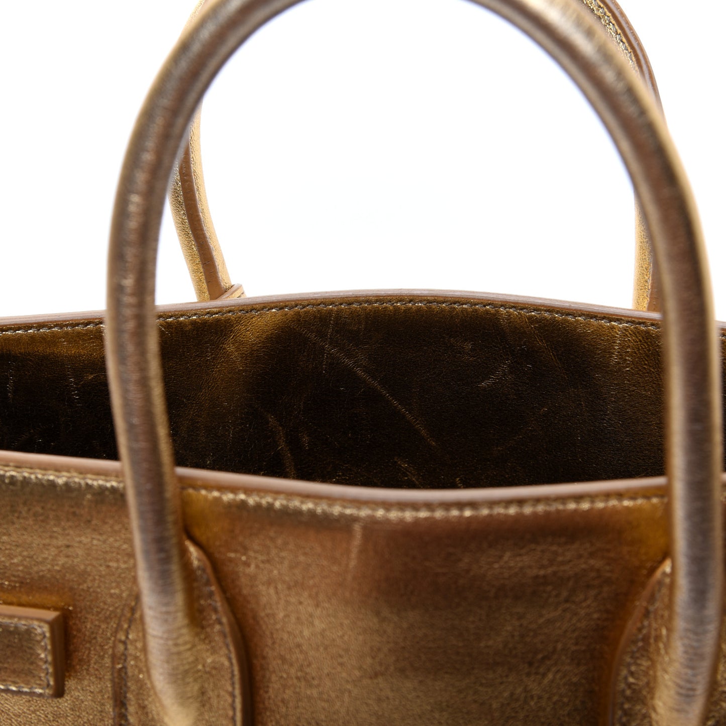Metallic Calfskin Baby Sac De Jour Ciad