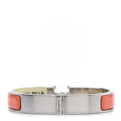 Hermes Enamel Narrow Clic Clac H Bracelet GM Mango 3 of 4