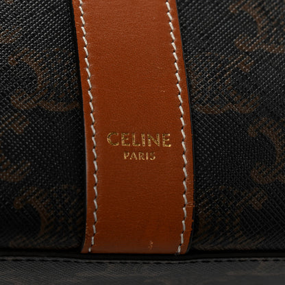 Celine Triomphe Canvas Calfskin Medium Cabas Bag Tan 7 of 13
