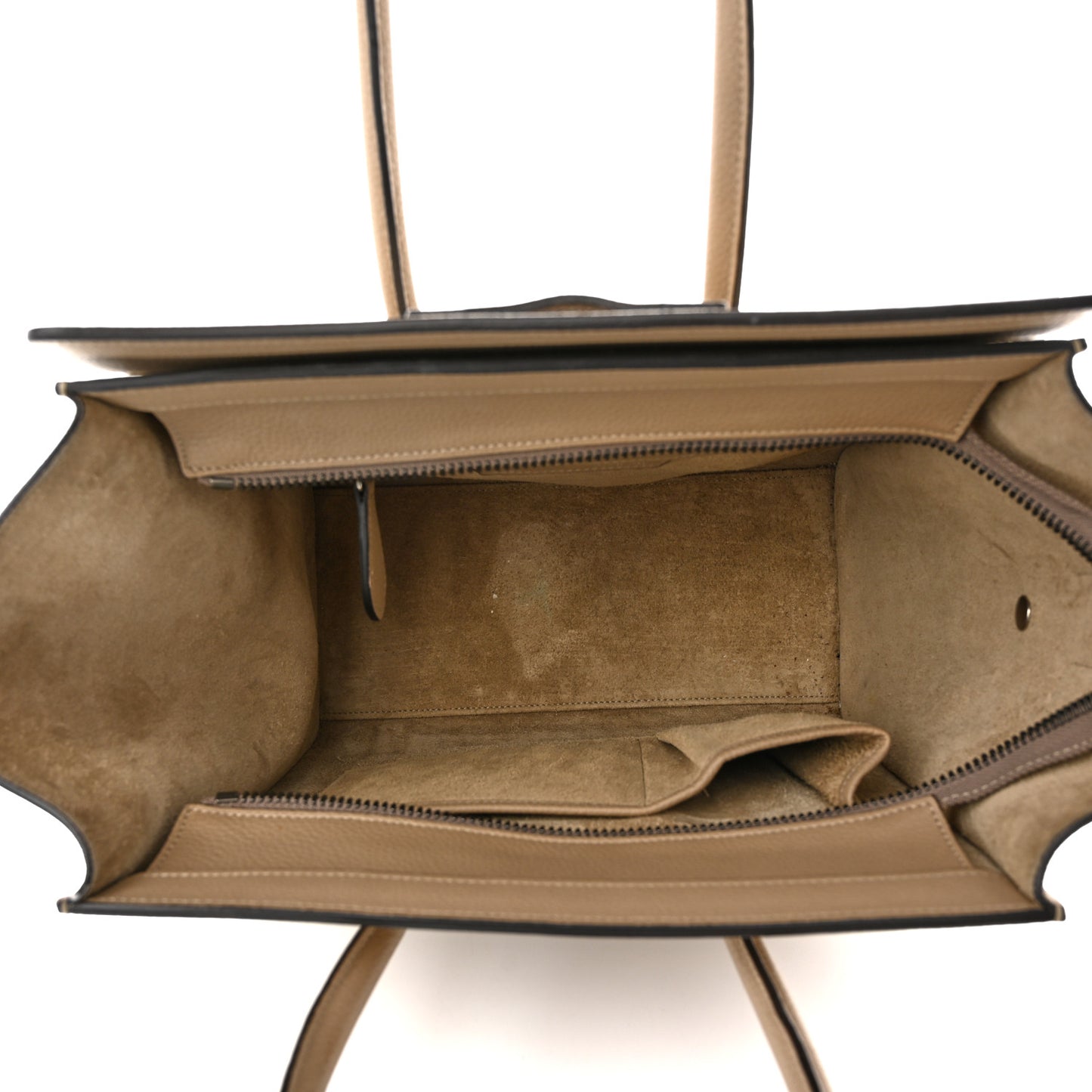 Drummed Calfskin Micro Luggage Dune