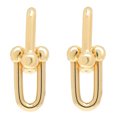 Tiffany 18K Yellow Gold Large HardWear Link Earrings 1 of 5