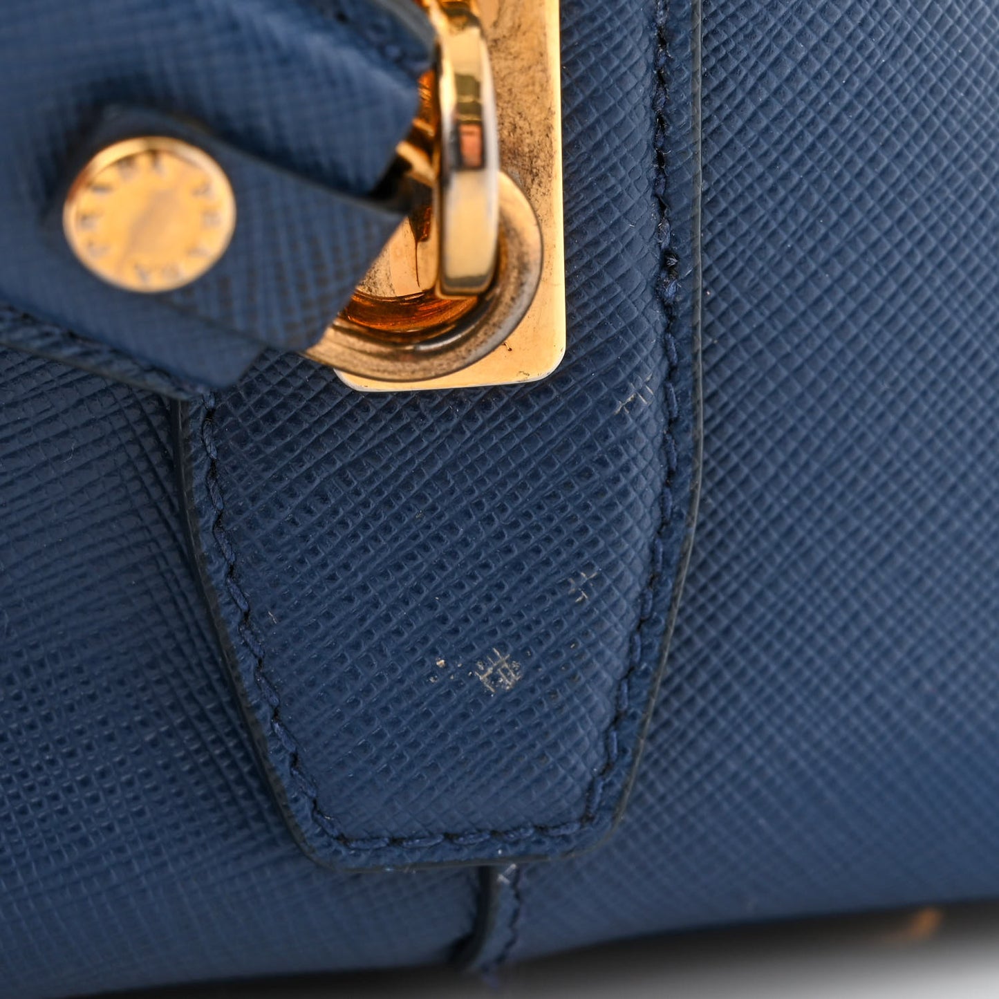 Saffiano Lux Bowler Blue