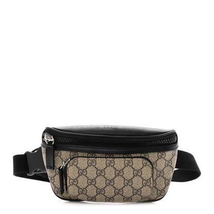 Gucci GG Supreme Monogram Belt Bag Black 1 of 11