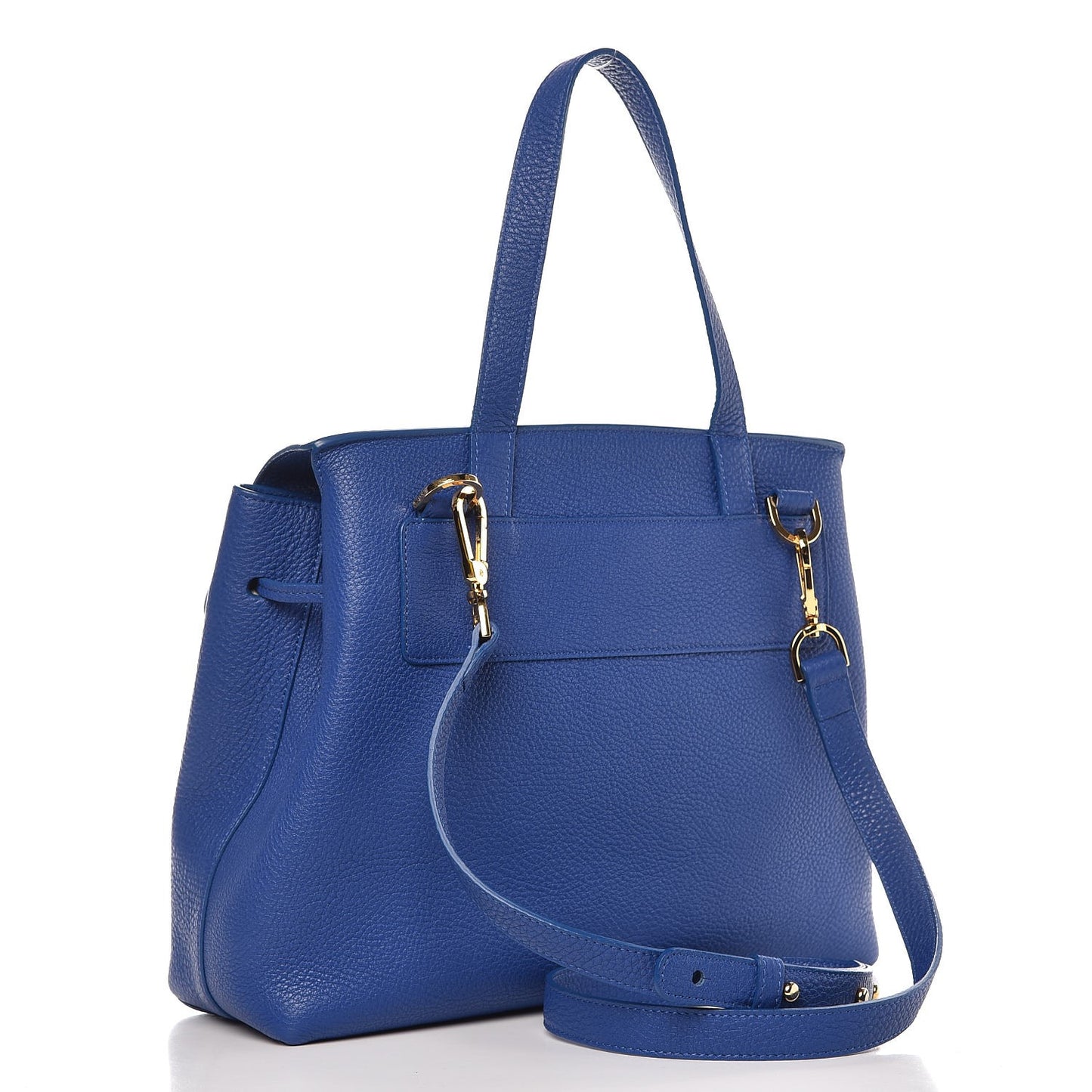Tumbled Calfskin Lady Bag Royal