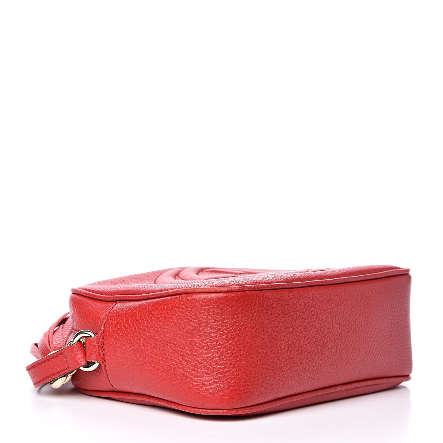Pebbled Calfskin Small Soho Disco Bag Tabasco Red