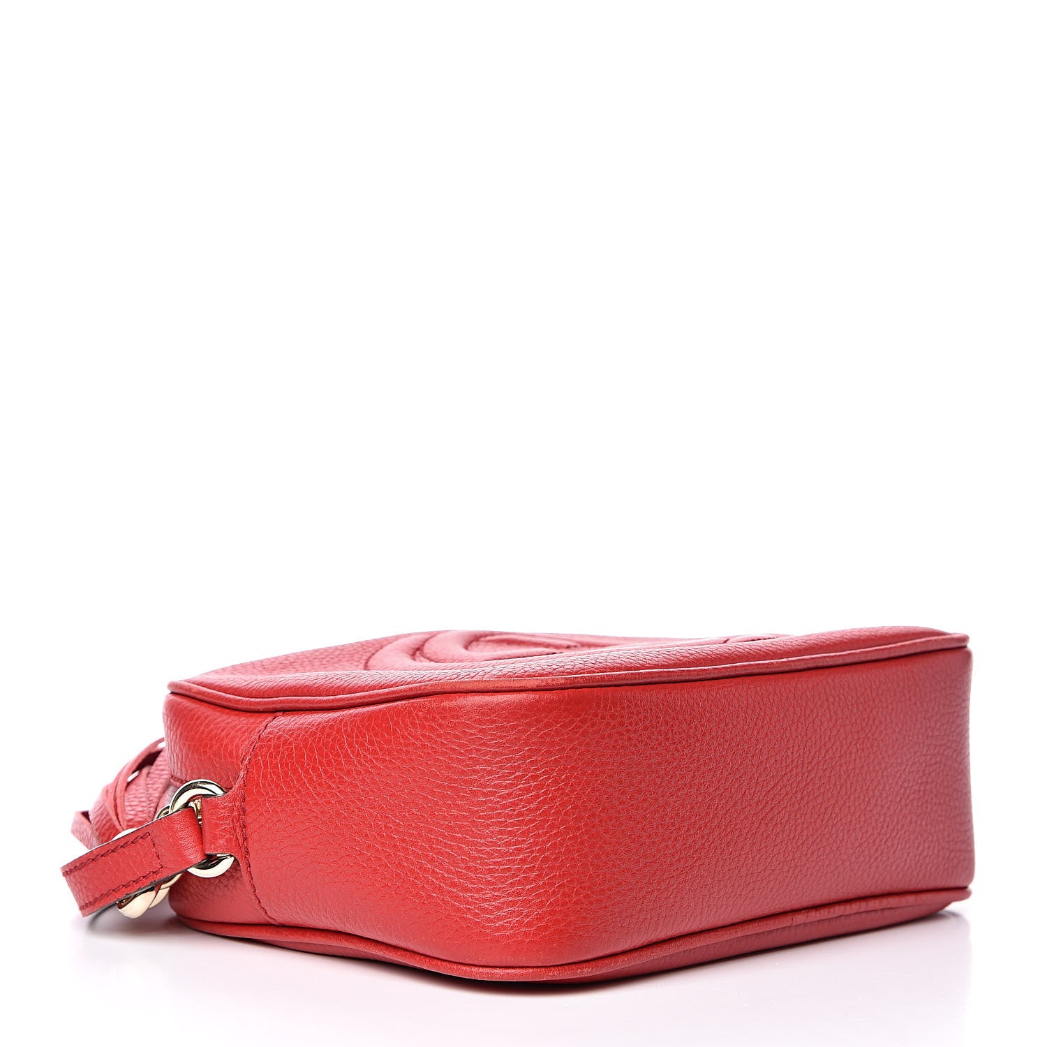 Gucci Pebbled Calfskin Small Soho Disco Bag Tabasco Red 4 of 13