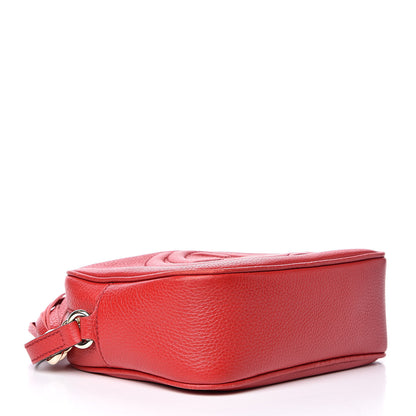 Gucci Pebbled Calfskin Small Soho Disco Bag Tabasco Red 4 of 13
