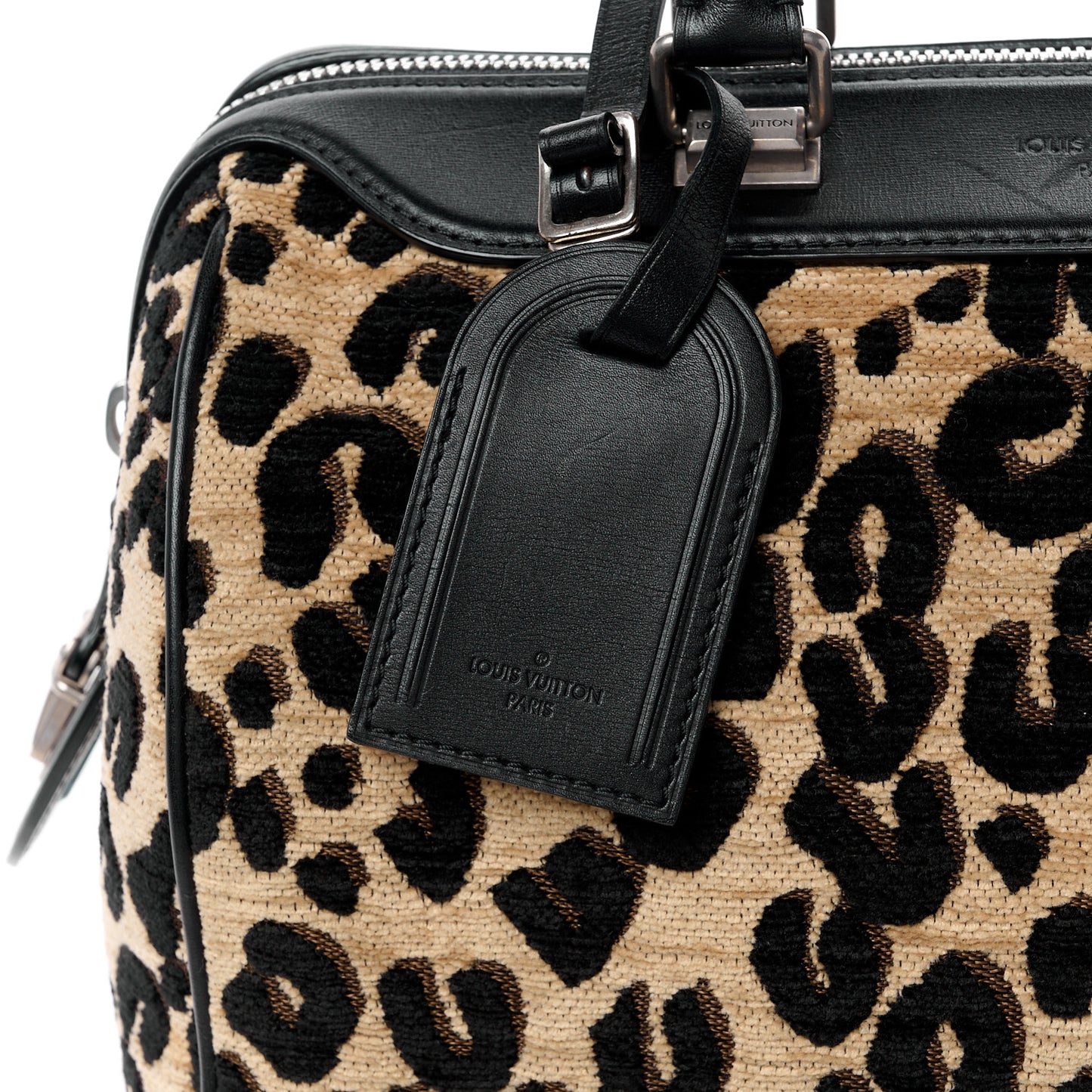 Jacquard Velvet Leopard Print Stephen Sprouse Speedy