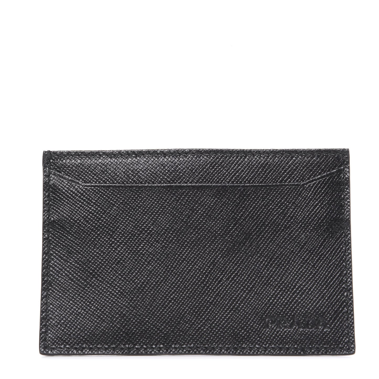 Saffiano Card Holder Black