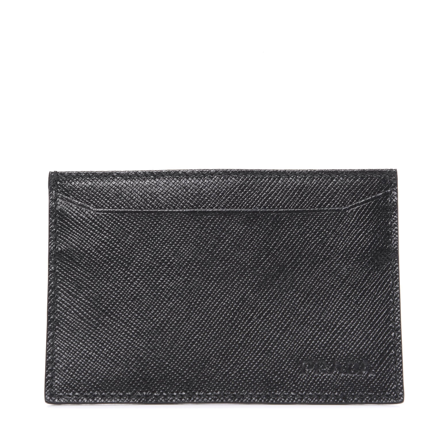 Prada Saffiano Card Holder Black 1 of 6