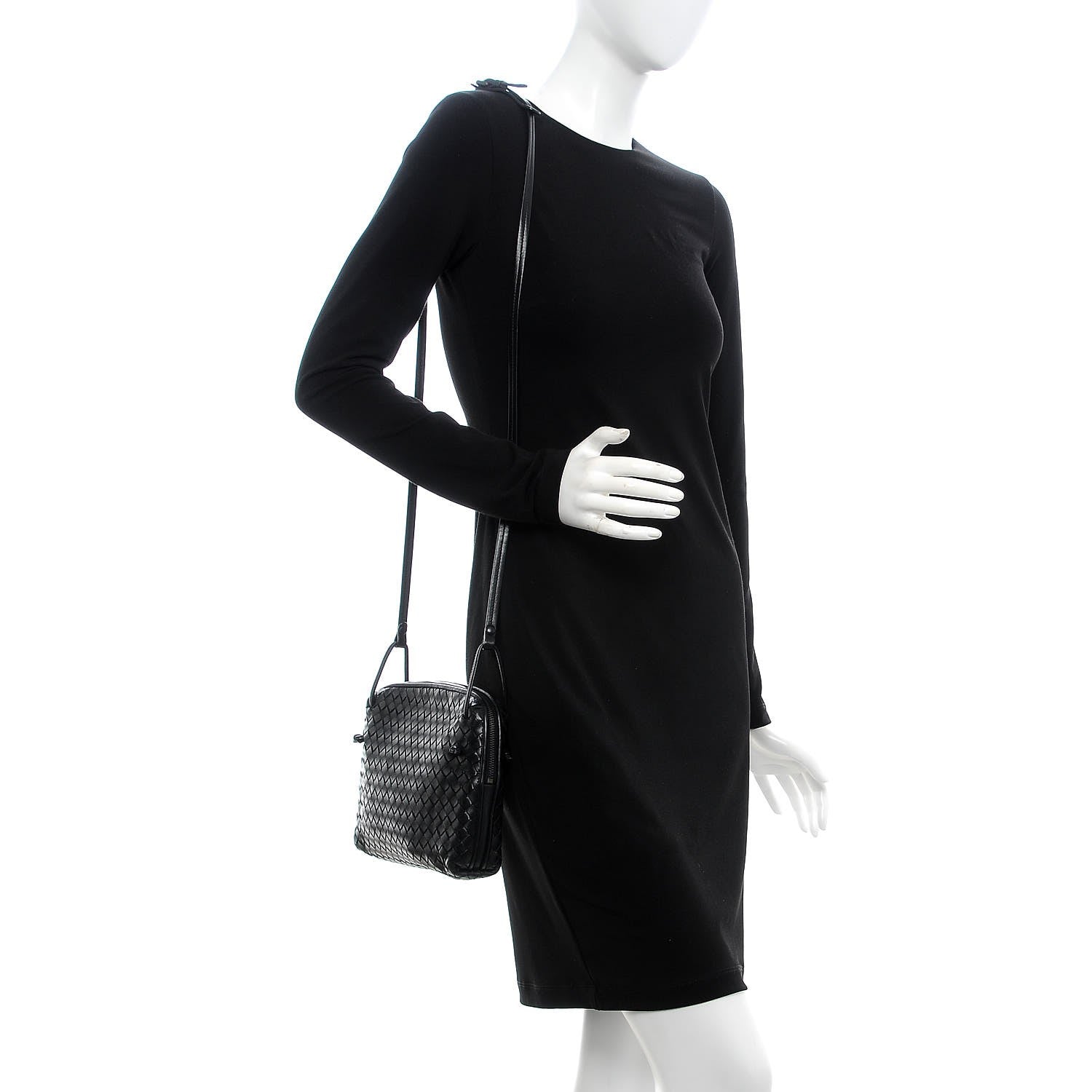 Bottega Veneta Nappa Intrecciato Pillow Crossbody Messenger Nero Black 2 of 7