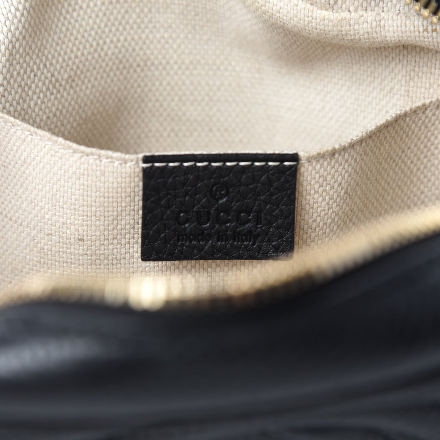 Gucci Pebbled Calfskin Small Soho Disco Bag Black 11 of 13