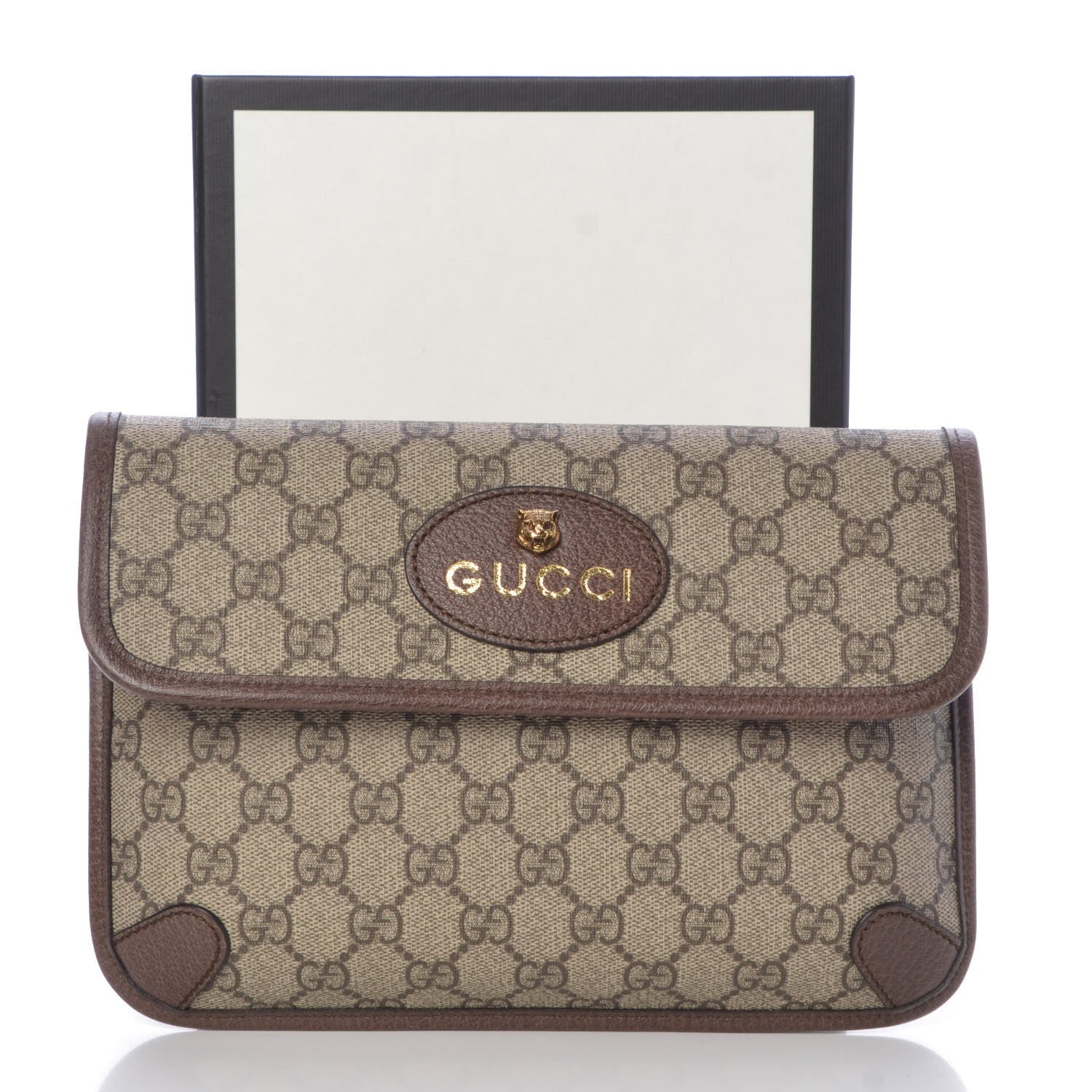 Gucci GG Supreme Monogram Neo Vintage Web Belt Bag Brown 8 of 8