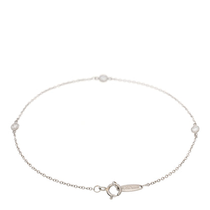 Tiffany Platinum Diamond .15ctw Elsa Peretti Diamonds by the Yard Station Bracelet 2 of 3