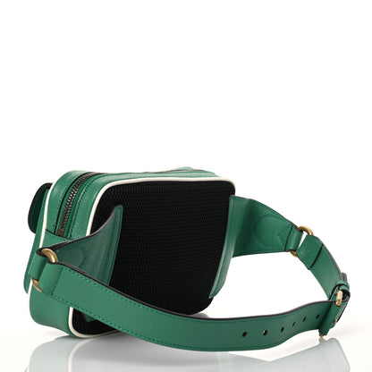 Gucci X ADIDAS Textured Dollar Calfskin Belt Bag Green 3 of 15