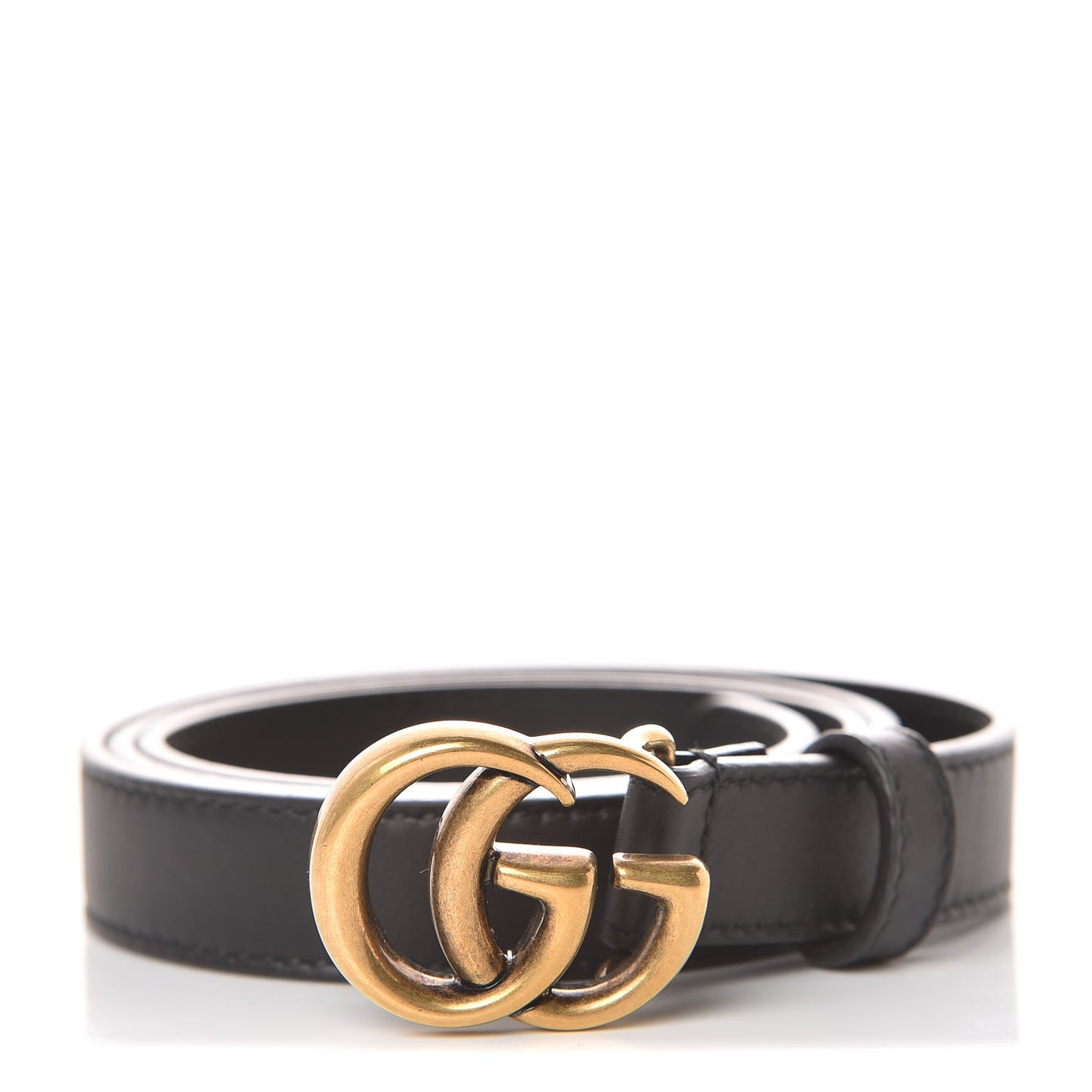 Calfskin Double G 20mm Belt 80 32 Black