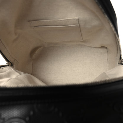 Gucci Calfskin GG Tennis Embossed Backpack Black 5 of 10