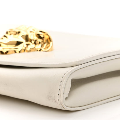 Versace Vitello Palazzo Medusa Evening Clutch Bag White 9 of 12