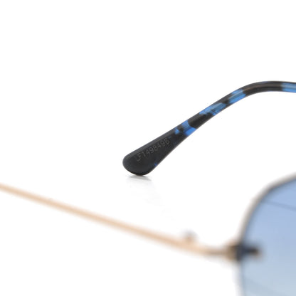 Tom Ford Annabel Aviator Sunglasses TF507 Rose Gold Blue 5 of 8