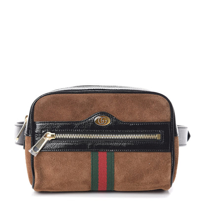 Gucci Suede Small Ophidia Belt Bag 75 30 Brown 1 of 9