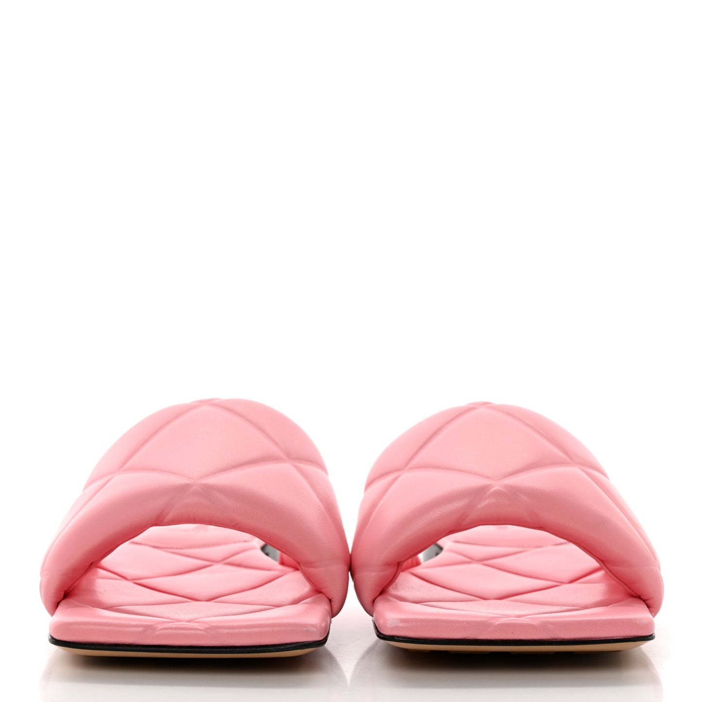 Nappa Quilted Rubber Lido Flat Sandals 38.5 Blossom