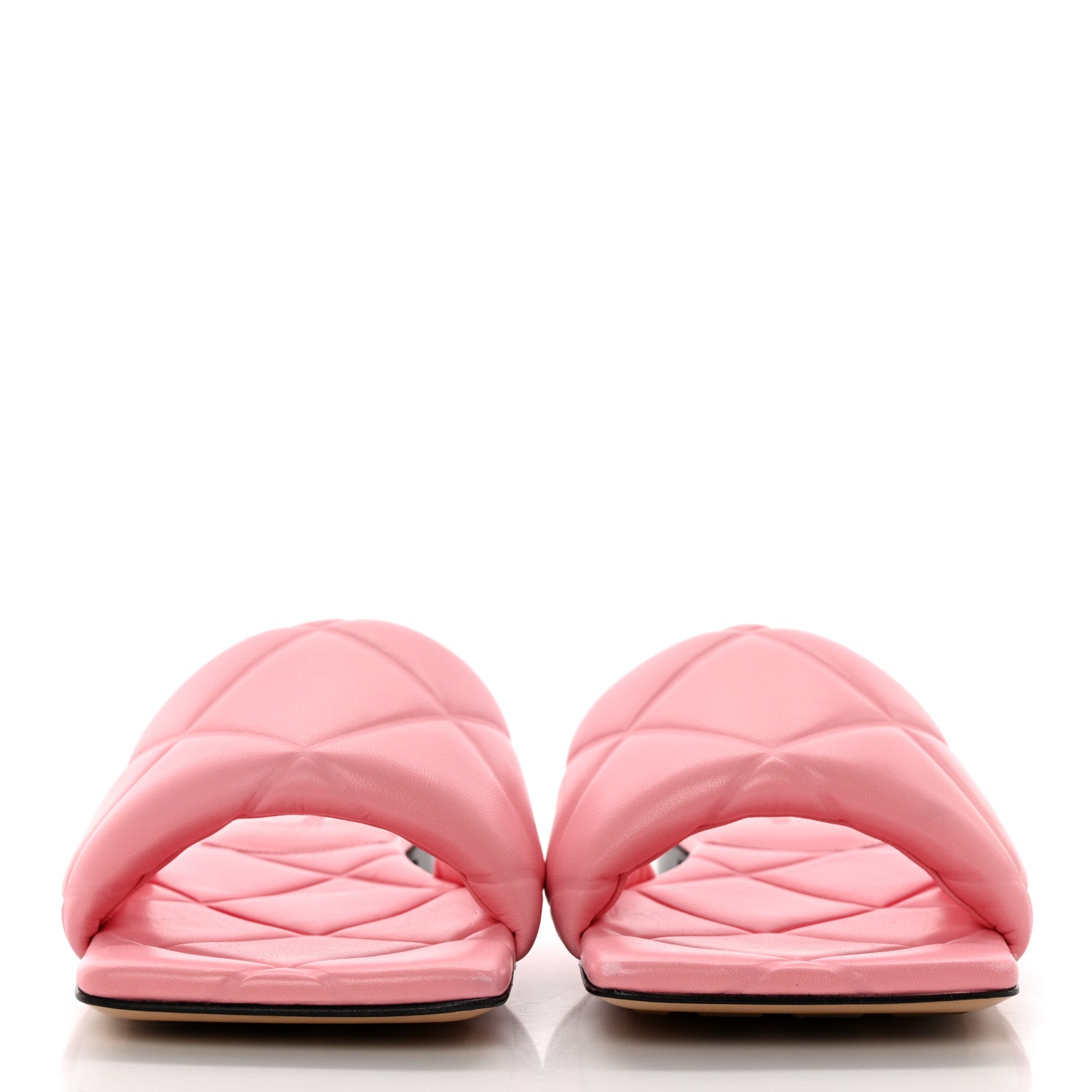 Bottega Veneta Nappa Quilted Rubber Lido Flat Sandals 38.5 Blossom 2 of 12
