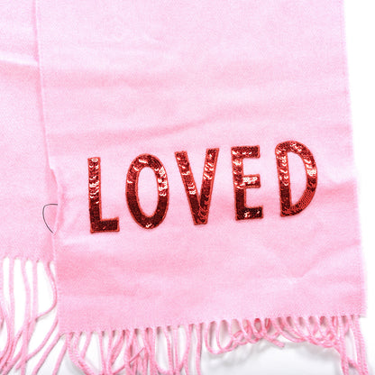 Gucci Silk Cashmere Sequins Lovesh Scarf Roseate 3 of 4