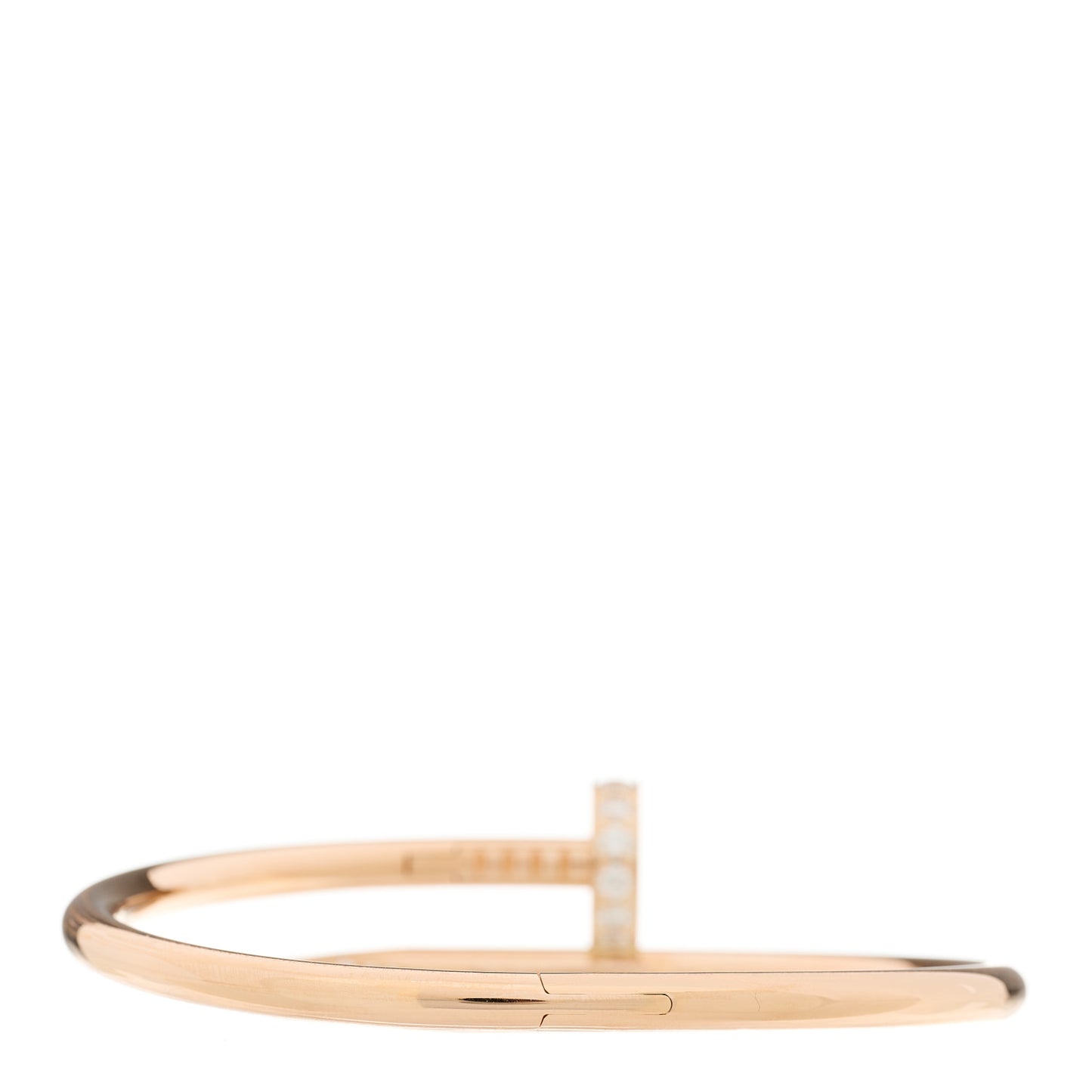 18K Pink Gold Diamond Juste Un Clou Bracelet 15