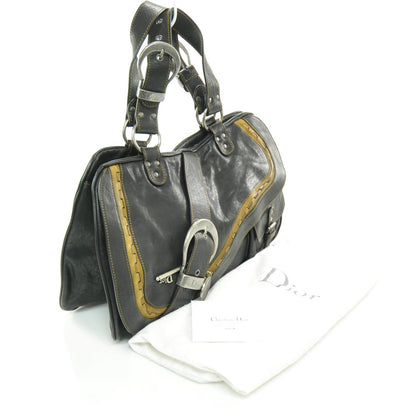 Christian Dior Leather Gaucho Dark Brown 3 of 10