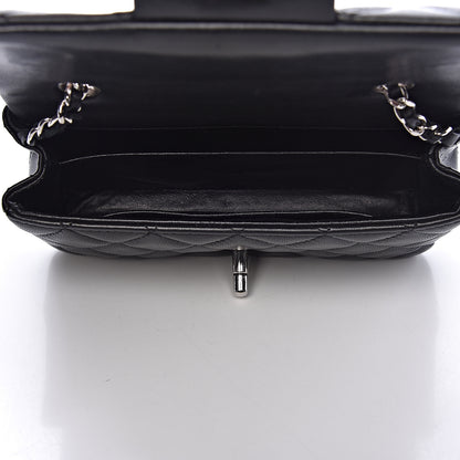 Chanel Lambskin Quilted Extra Mini Rectangular Flap Black 5 of 15